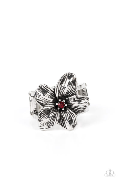 Paparazzi-Tropical Treat - Red Ring