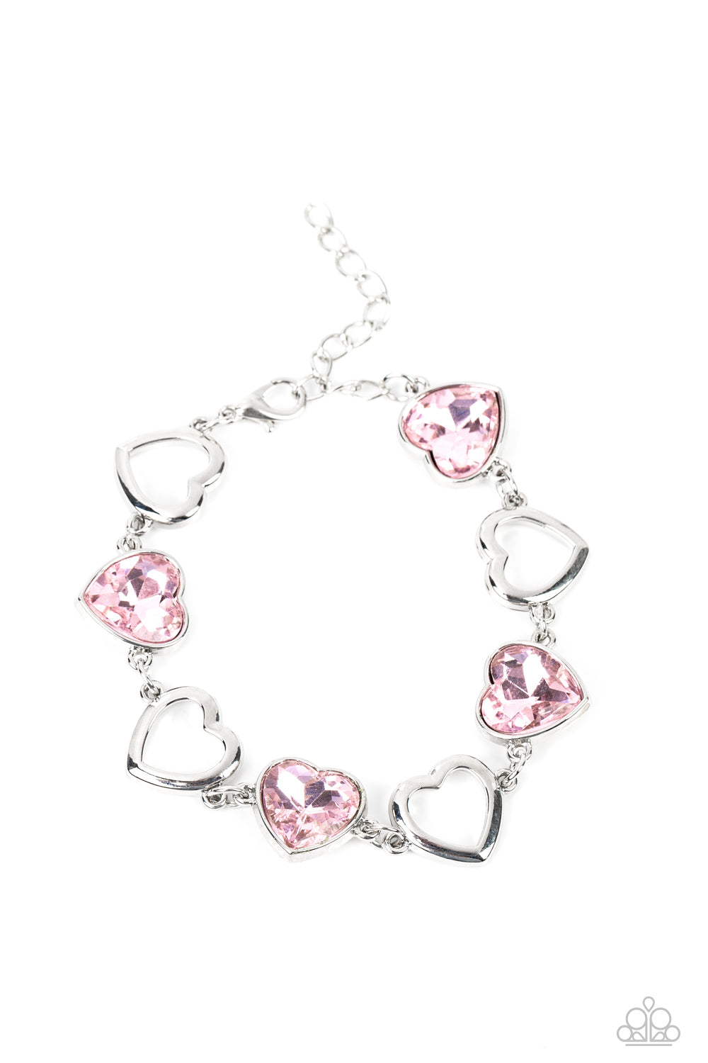 Paparazzi-Sentimental Sweethearts - Pink Bracelet