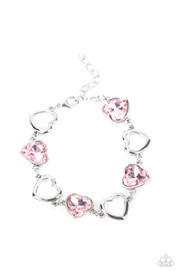 Paparazzi-Sentimental Sweethearts - Pink Bracelet