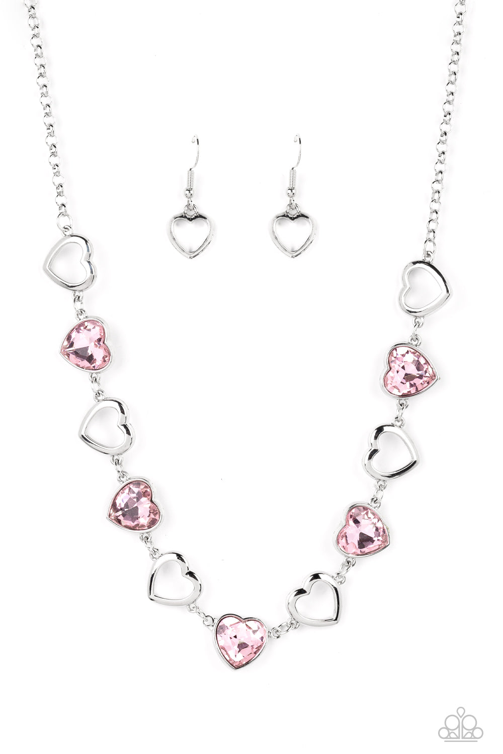 Paparazzi-Contemporary Cupid - Pink Necklace