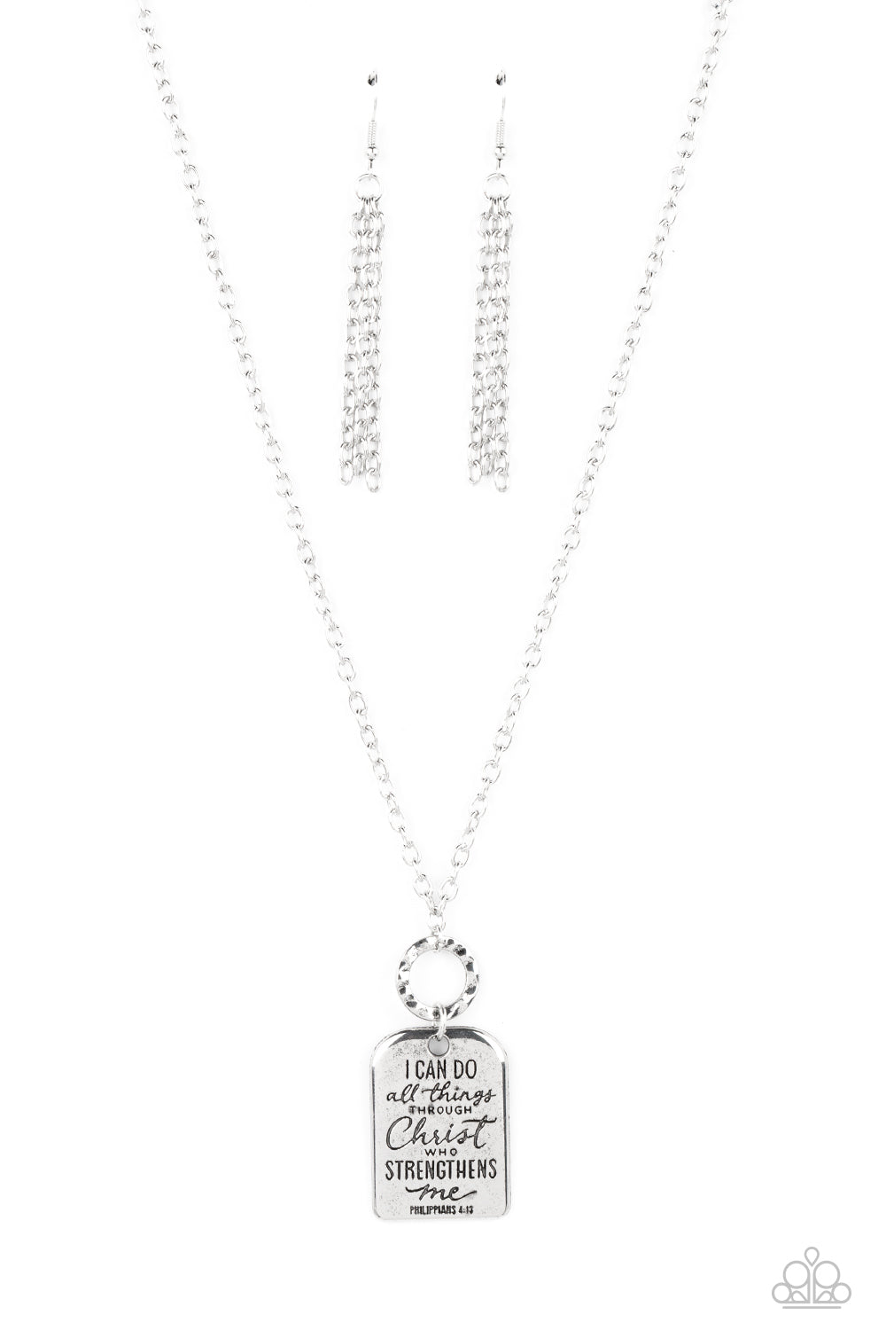 Paparazzi-Persevering Philippians - Silver Necklace