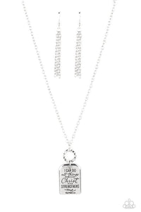 Paparazzi-Persevering Philippians - Silver Necklace