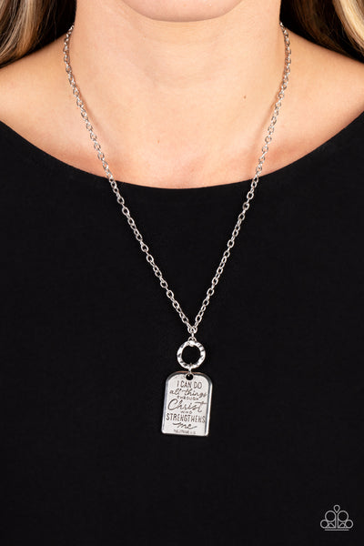 Paparazzi-Persevering Philippians - Silver Necklace