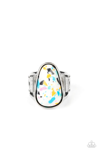 Paparazzi-Bodacious Babe - White Ring