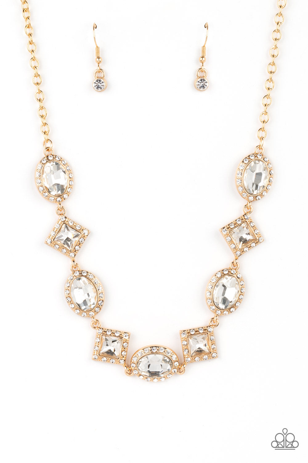 Paparazzi-Diamond of the Season - Gold Necklace
