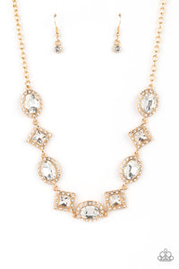 Paparazzi-Diamond of the Season - Gold Necklace