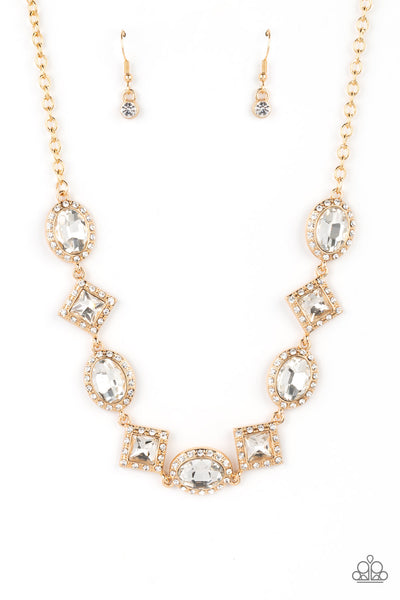 Paparazzi-Diamond of the Season - Gold Necklace