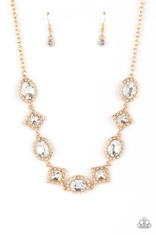 Paparazzi-Diamond of the Season - Gold Necklace