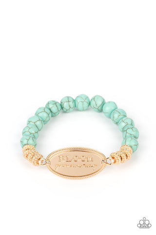 Paparazzi-Bedouin Bloom - Gold Bracelet