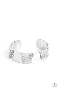 Paparazzi-Magical Mariposas - Silver Bracelet
