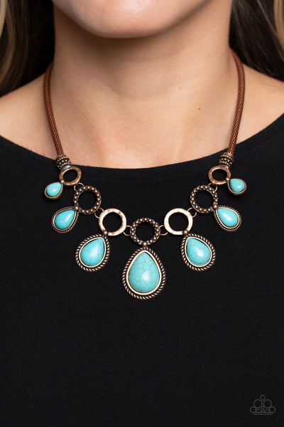 Paparazzi-Riverside Relic - Copper Necklace