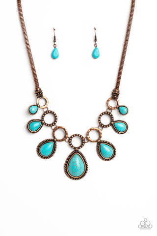 Paparazzi-Riverside Relic - Copper Necklace