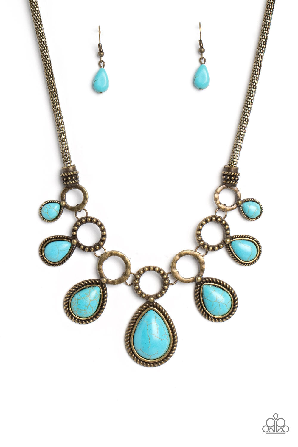 Paparazzi-Riverside Relic - Brass Necklace