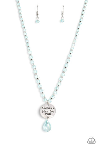 Paparazzi-Priceless Plan - Blue Necklace