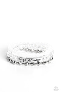 Paparazzi-Pray Always - White Bracelet