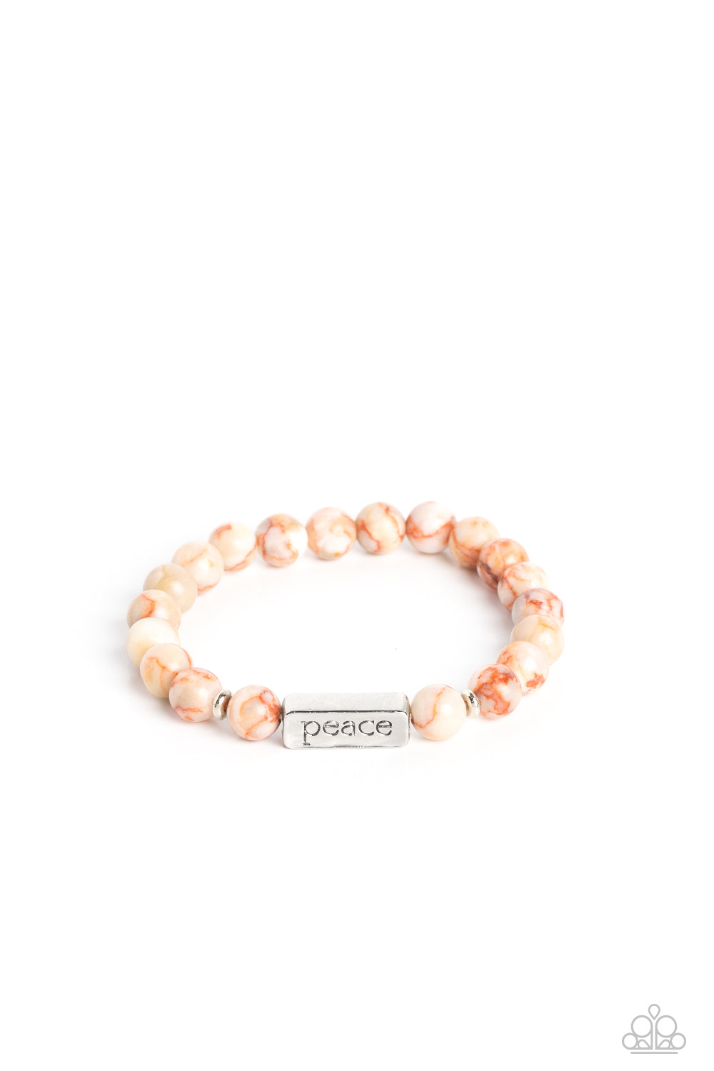 Paparazzi-Serene Season - Orange Bracelet