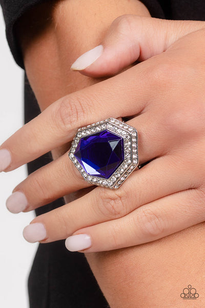 Paparazzi-Smoldering Sass - Blue Ring