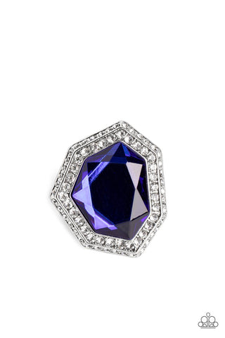 Paparazzi-Smoldering Sass - Blue Ring