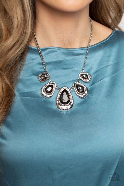 Paparazzi-Formally Forged - Silver Necklace