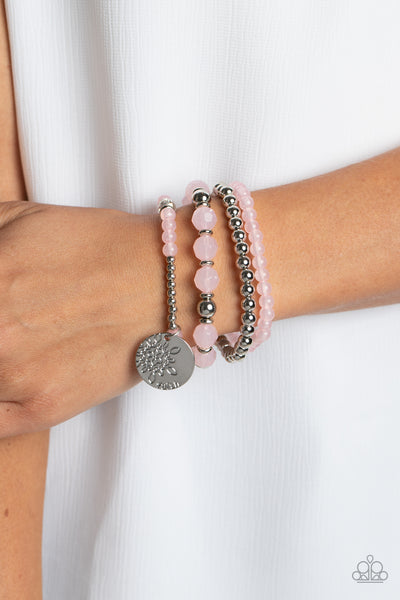 Paparazzi-Surfer Style - Pink Bracelet
