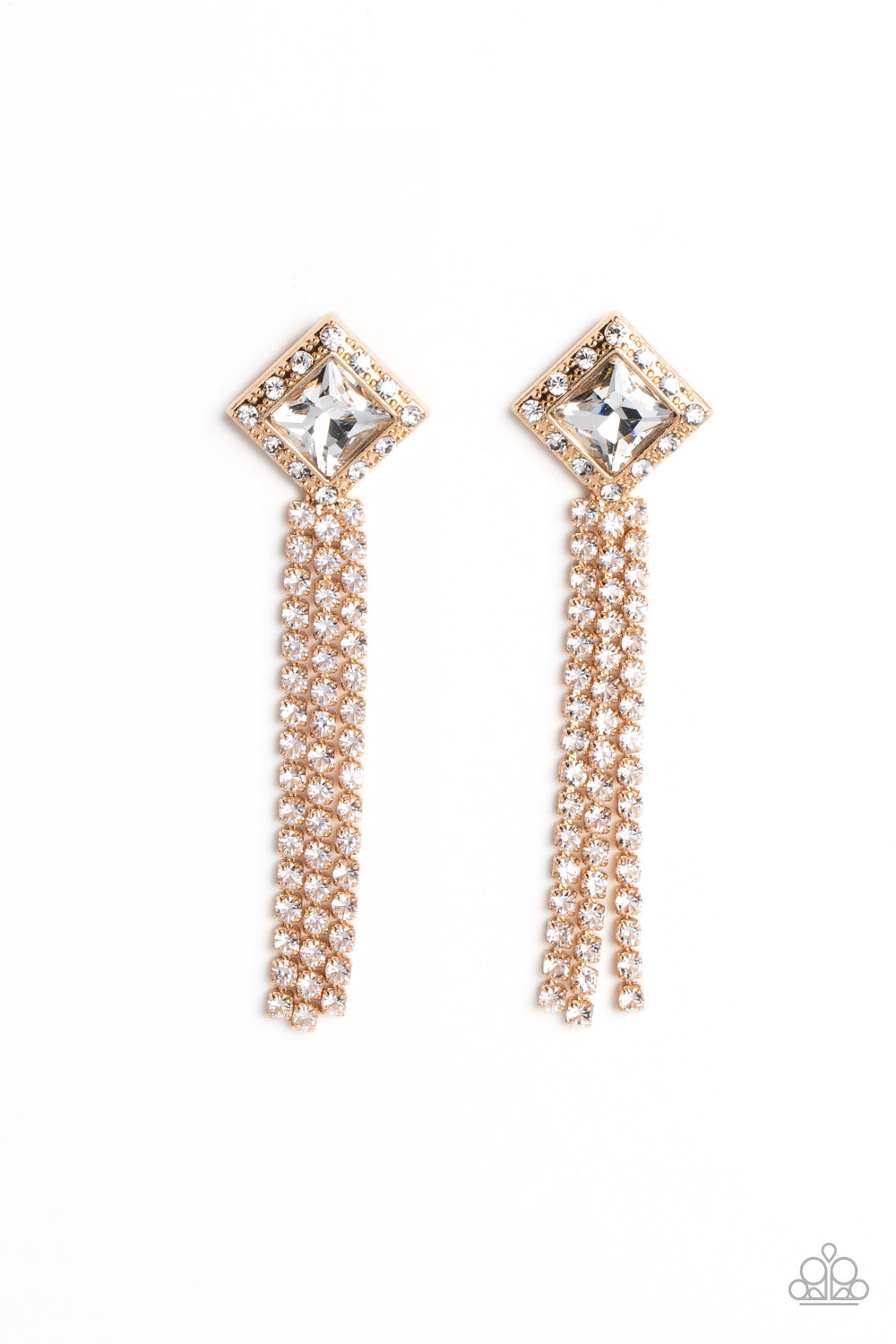 Paparazzi-Seasonal Sparkle - Gold Earring