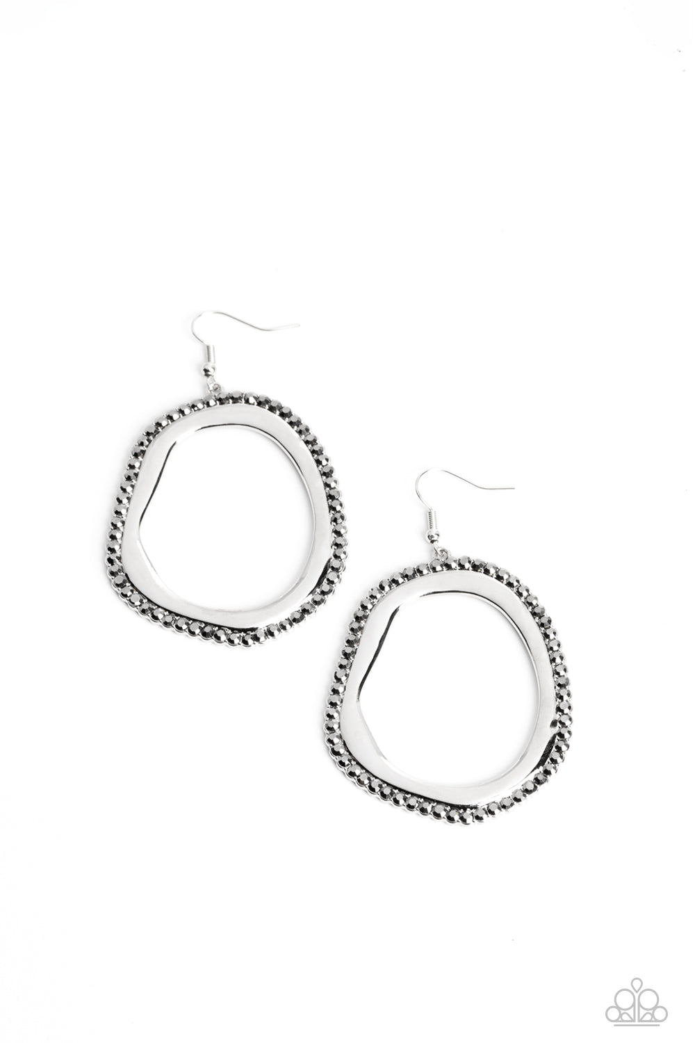 Paparazzi-Scintillating Shareholder - Silver Earring