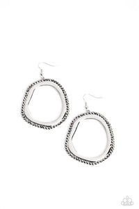 Paparazzi-Scintillating Shareholder - Silver Earring