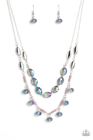 Paparazzi-Sheen Season - Blue Necklace