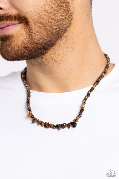 Paparazzi-Wild Woodcutter - Brass Necklace