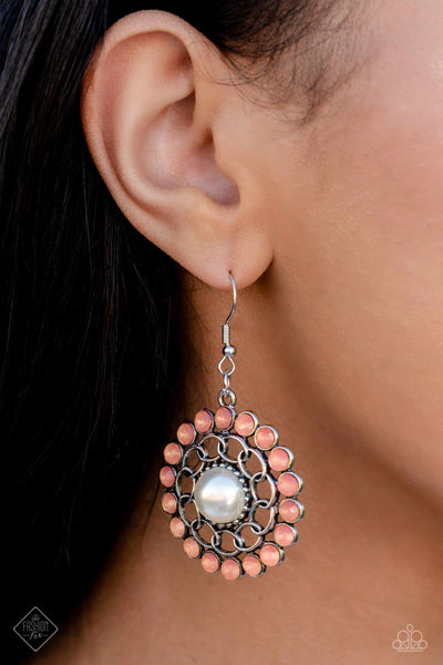 Paparazzi-Effortlessly Eden - Orange Earring