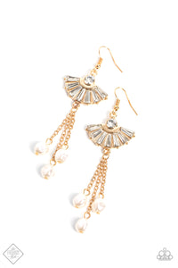 Paparazzi-London Season Lure - Gold Earring