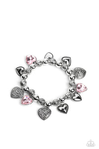 Paparazzi-Charming Crush - Pink Bracelet