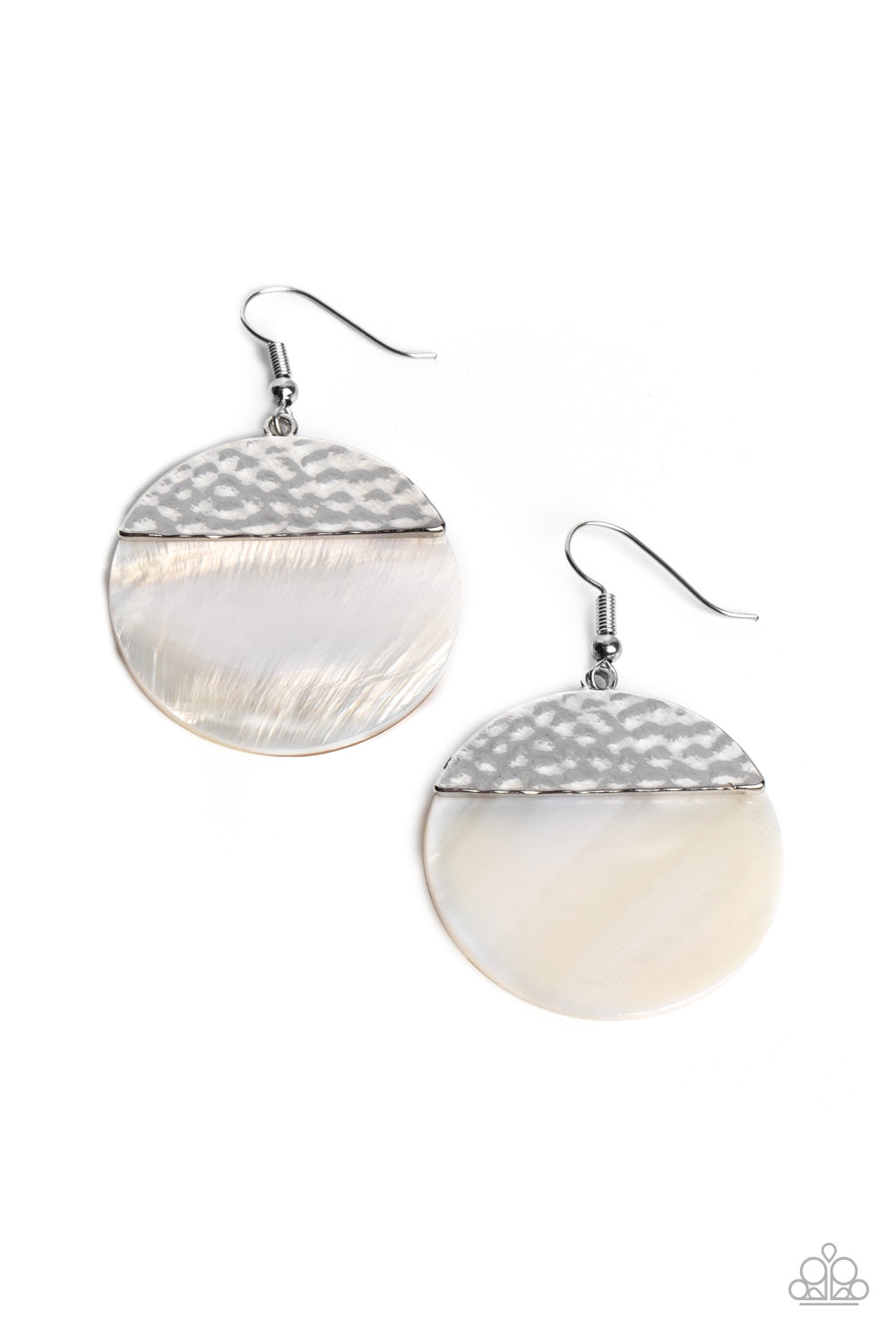 Paparazzi-SHELL Out - White Earring