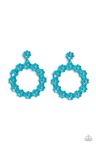 Paparazzi-Daisy Meadows - Blue Earring
