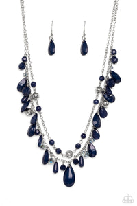 Paparazzi-Flirty Flood - Blue Necklace