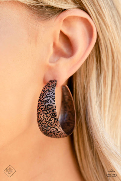Paparazzi-Mother Nature Medley - Copper Earring