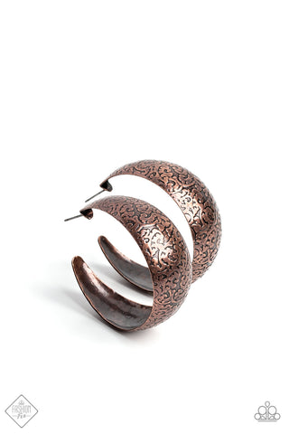 Paparazzi-Mother Nature Medley - Copper Earring