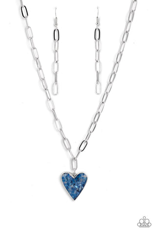 Paparazzi-Kiss and SHELL - Blue Necklace
