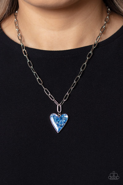 Paparazzi-Kiss and SHELL - Blue Necklace