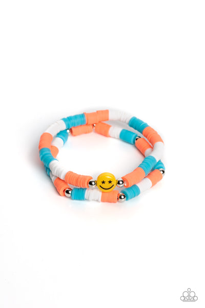 Paparazzi-In SMILE - Orange Bracelet
