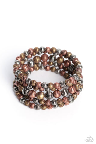 Paparazzi-Sonoran Stripes - Multi Bracelet