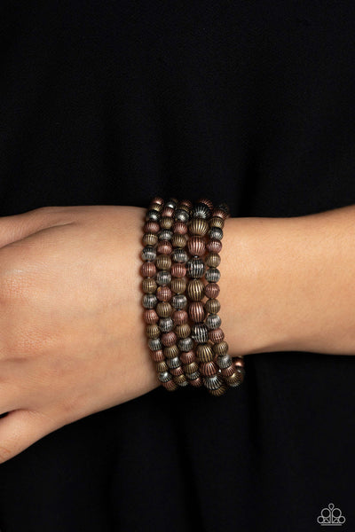 Paparazzi-Sonoran Stripes - Multi Bracelet