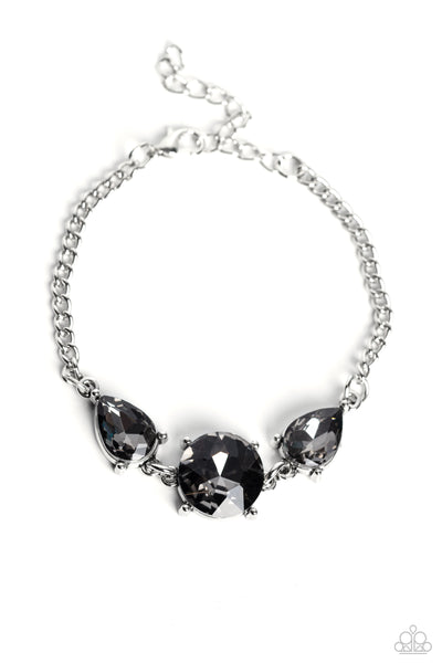 Paparazzi-Twinkling Trio - Silver Bracelet