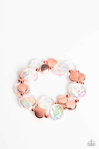 Paparazzi-Discus Throw - Copper Bracelet