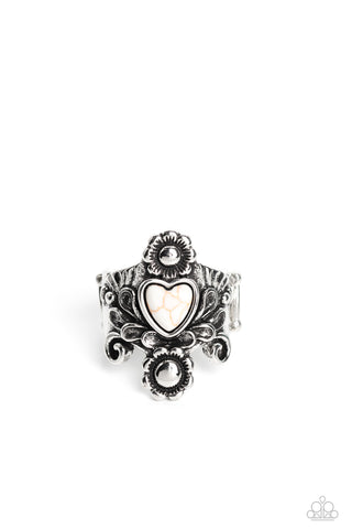 Paparazzi-Trailblazing Tribute - White Ring