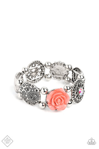 Paparazzi-Optimistic Oasis - Orange Bracelet