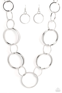 Paparazzi-Shimmering Symphony - Silver Necklace