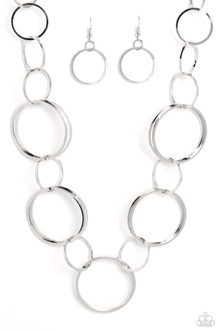 Paparazzi-Shimmering Symphony - Silver Necklace