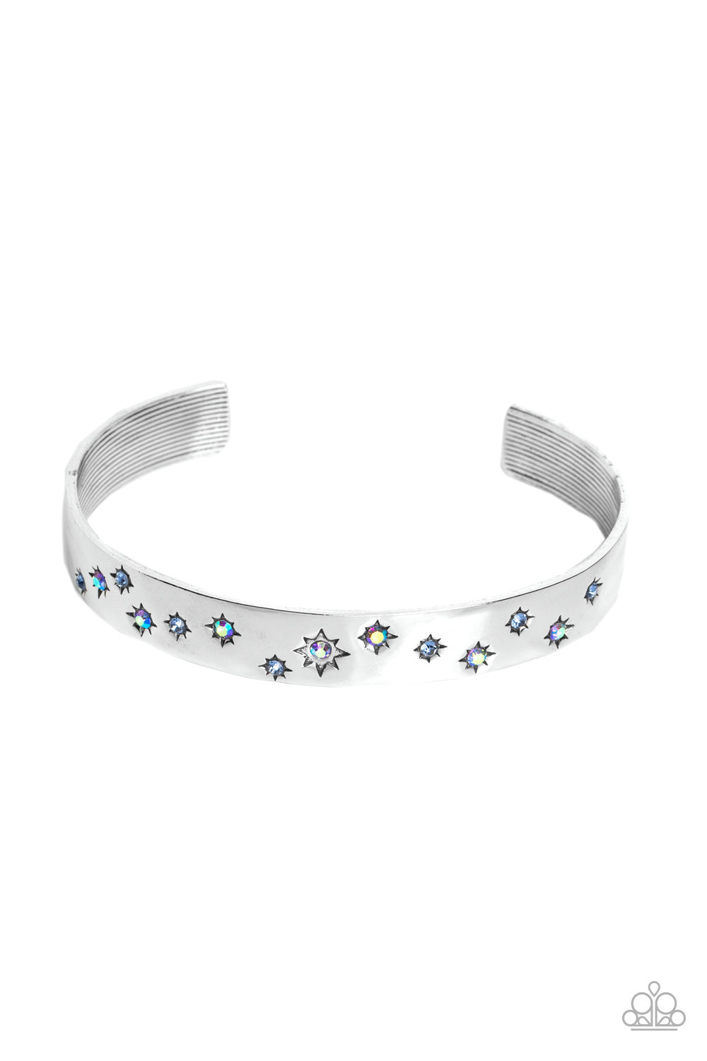 Paparazzi-Starburst Shimmer - Blue Bracelet