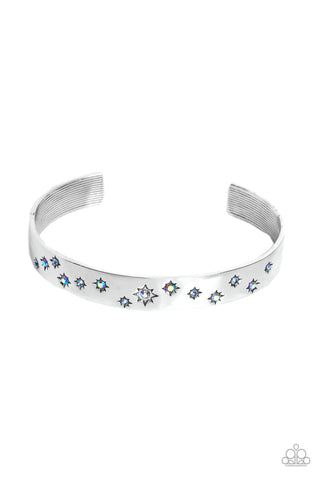 Paparazzi-Starburst Shimmer - Blue Bracelet